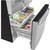 GE 17.5 Cu. Ft. Counter-Depth French-Door Refrigerator 33-Inch Wide ADA in Fingerprint Resistant Stainless Steel
