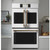 Cafe Professional Series 30" Matte White Smart Built-In Convection French-Door Double Wall Oven