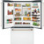 Cafe 27.7 Cu. Ft. French-Door Refrigerator 36-Inch Wide in Matte White with Brushed Bronze Hardware