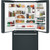 Cafe 22.1 Cu. Ft. Counter-Depth French-Door Refrigerator 36-Inch Wide ADA in Matte Black with Brushed Stainless Hardware