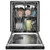 .Whirlpool 24" Black Large Capacity Dishwasher With 3rd Rack
