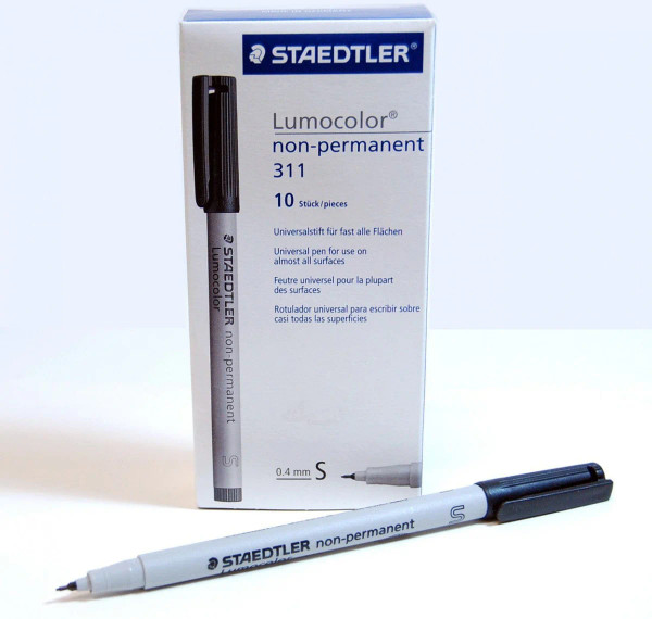 Graphtec fiber tip pen black (LUMOCOLOR-311-BLK)