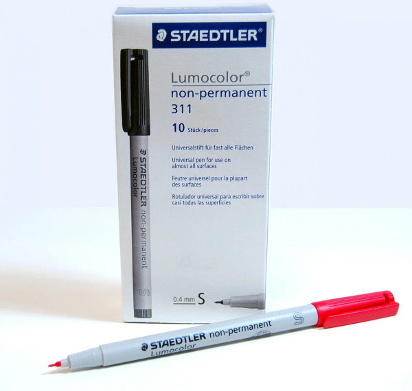 Graphtec fiber tip pen red (LUMOCOLOR-311-RED)