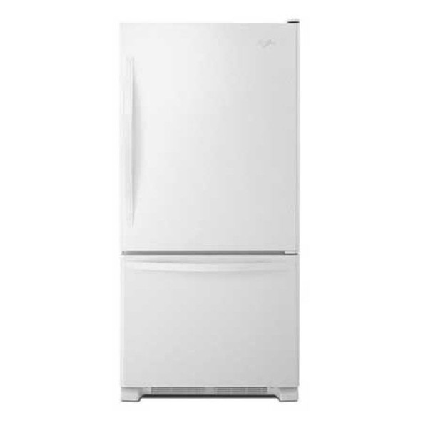 Whirlpool 22 Cu. Ft. Bottom-Freezer Refrigerator 33-Inch Wide in White