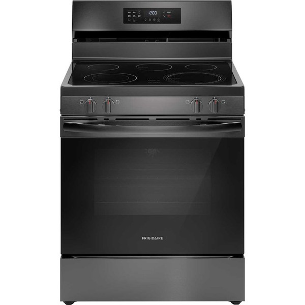 Frigidaire Electric Range with Air Fry 30 In. in Black Stainless Steel