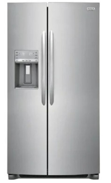 Frigidaire Gallery 25.6 Cu. Ft. Side-By-Side Refrigerator 36-Inch in Stainless Steel