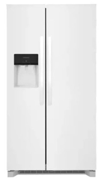 Frigidaire Refrigerator Side-by-Side 25.6 Cu Ft in White