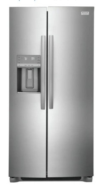 Frigidaire Gallery 22.3 Cu. Ft. Side-By-Side Refrigerator 33-Inch Wide in Smudge-Proof Stainless Steel