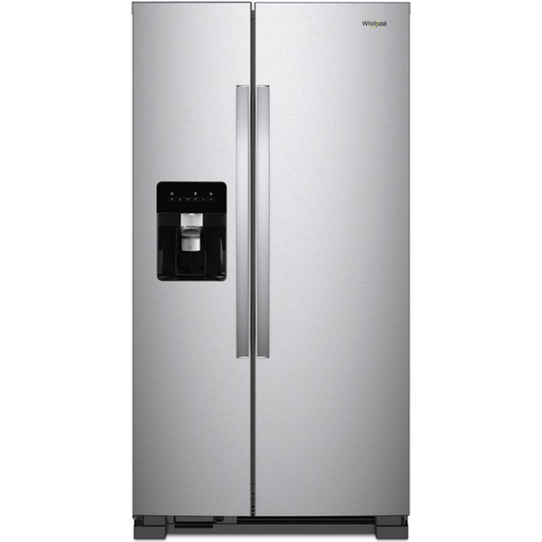 Whirlpool Refrigerator Side-by-Side 21 Cu Ft in Stainless Steel