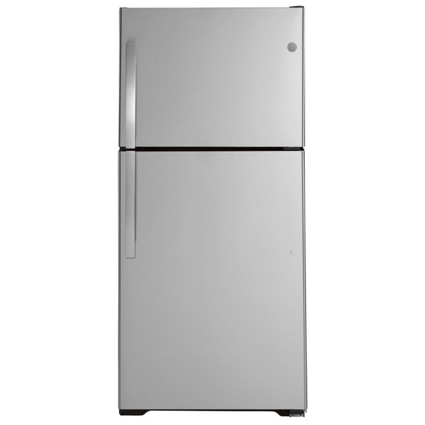 GE 19.2 Cu. Ft. Garage Ready Top-Freezer Refrigerator 30-Inch Wide in Fingerprint Resistant Stainless Steel