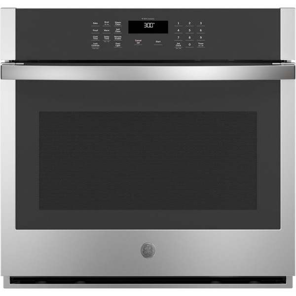 GE ADA 30" Stainless Steel Built-In Smart Self-Clean Single Wall Oven With Never-Scrub Racks