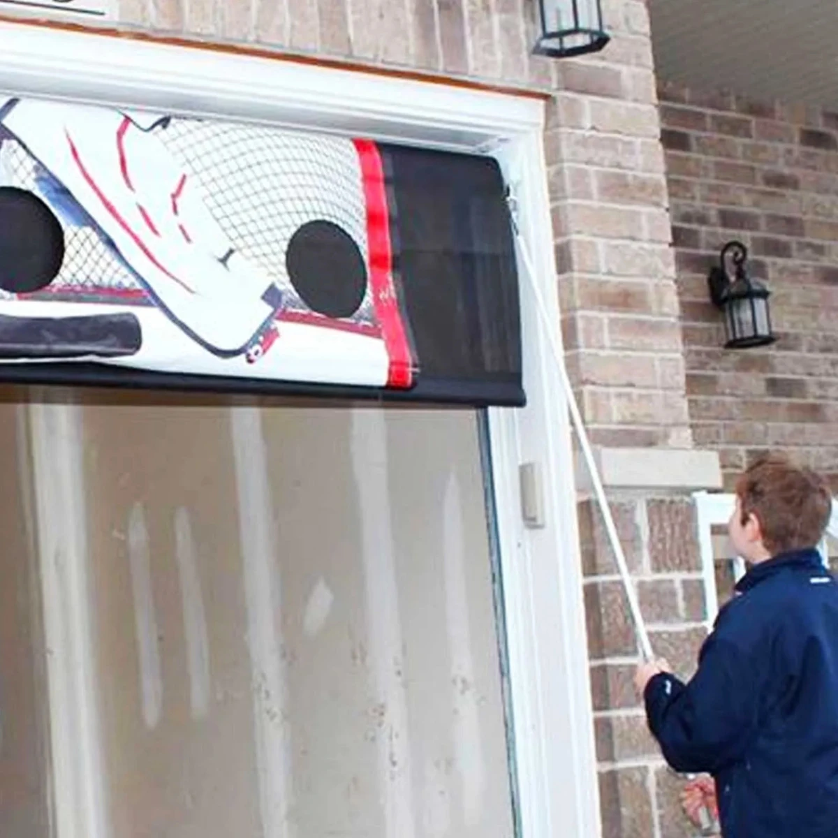 The SportScreen Remote Controlled Rollup Shooting Tarp from xHockeyProducts.com USA