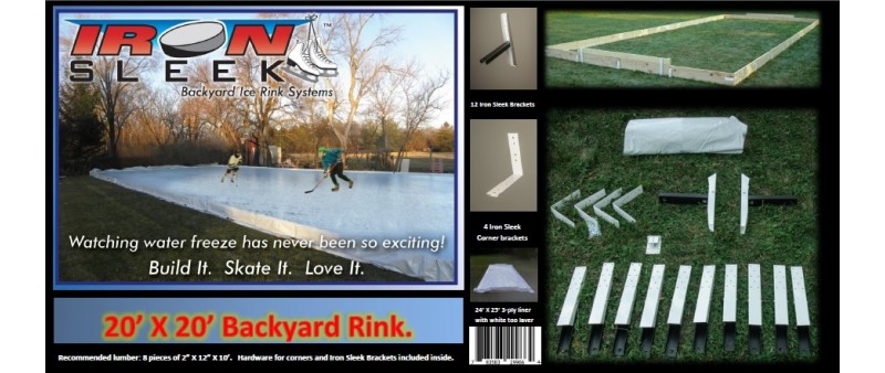 Iron Sleek 20 X 20 Skating Rink Kit Xhockeyproducts Usa