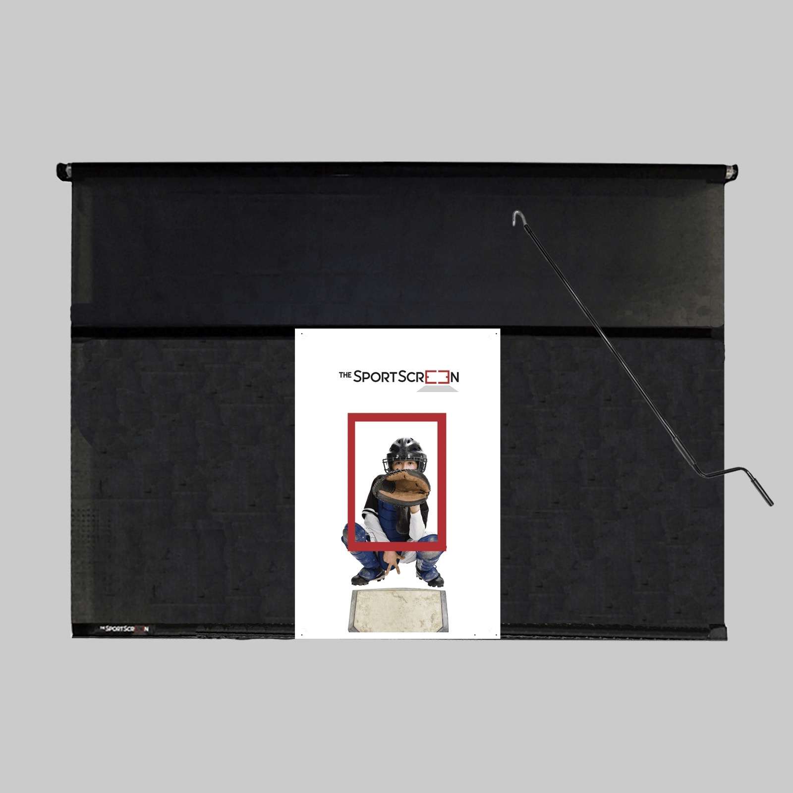 10ft Hand Crank Baseball SportScreen
