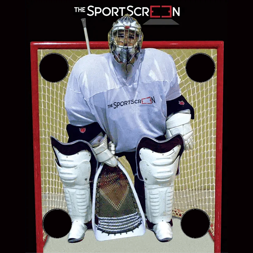 The SportScreen Remote Controlled Rollup LACROSSE Shooting Tarp from xHockeyProducts.com USA