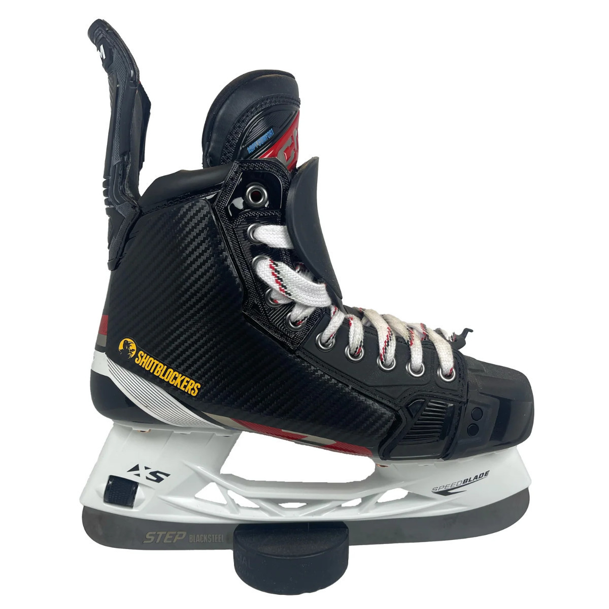 Shotblockers XT PRO + XT Shorty Tongue Combo Hockey Skate protector at xHockeyProducts.com