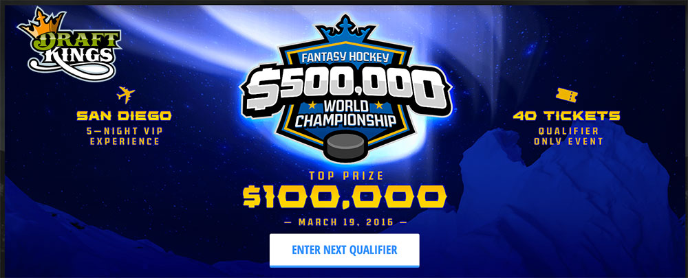 DraftKings - Fantasy Hockey World Championship - xHockeyProducts USA