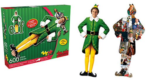Aquarius Puzzle Elf Buddy & Collage Double Sided Puzzle 600 pieces 840391124158