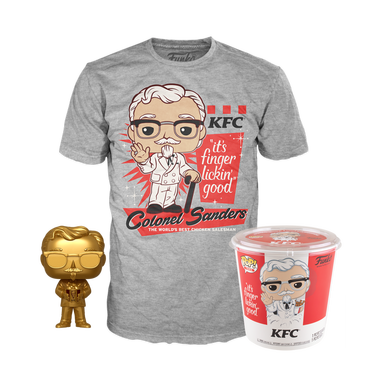 Pop! Icons: KFC ? Gold Colonel Sanders + Pop! Tee