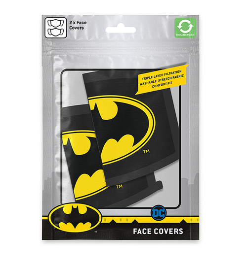 DC Comics - Batman Logo Face Mask - 2 Pack

Each pack contains 2 adult size face covers.

5050293855547