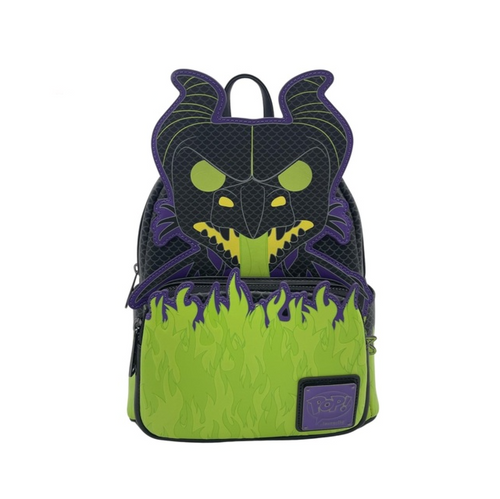 Sleeping Beauty (1959) - Pop! Maleficent Dragon Cosplay Glow in the Dark 10” Faux Leather Mini Backpack