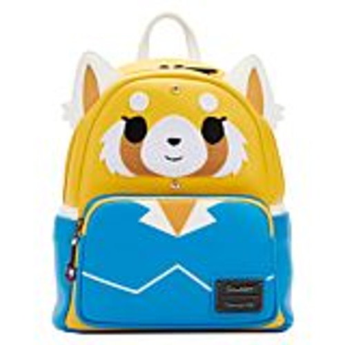 Sanrio - Aggretsuko Two Face Cosplay 10” Faux Leather Mini Backpack