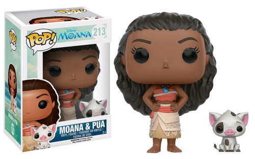 funko pop moana and pua on boat
