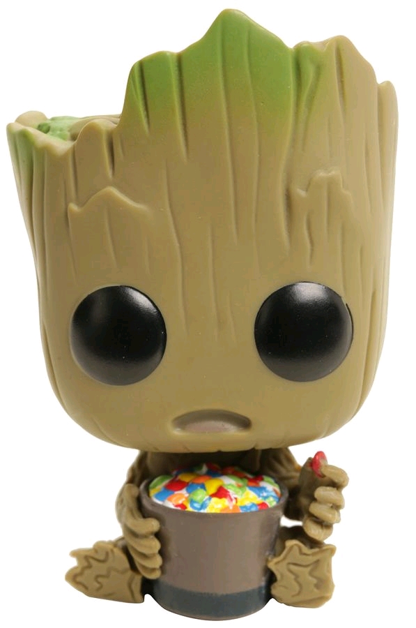 Baby Groot Holding A Bowl Full Of Candy From Marvel S 2017 Movie Guardians Of The Galaxy Vol 2 As Voiced By Vin Diesel Made Of Plastic Vinyl 3 75 Tall