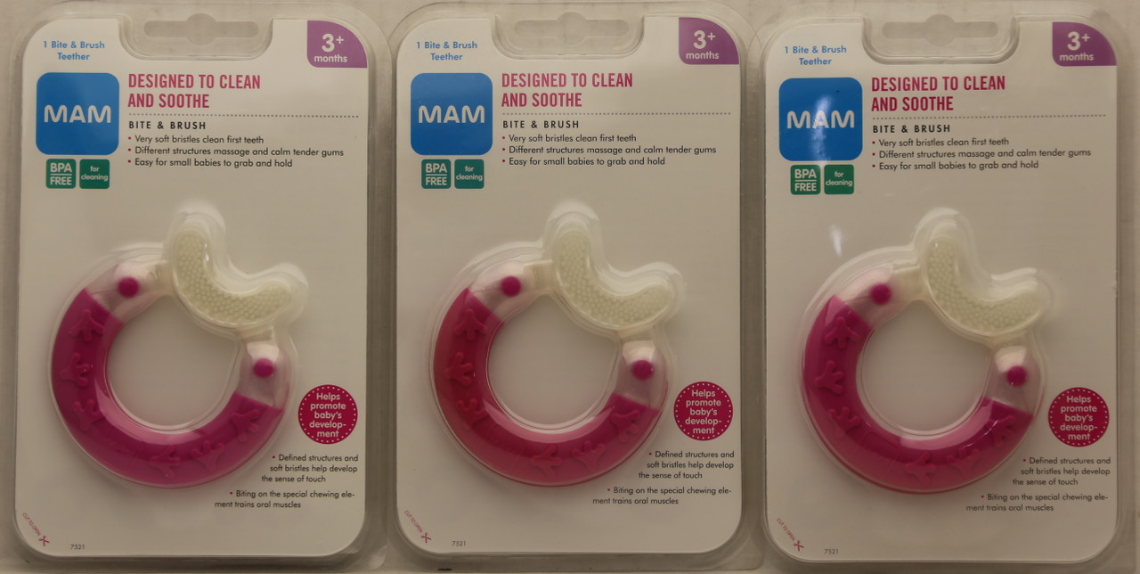 mam bite and brush teether