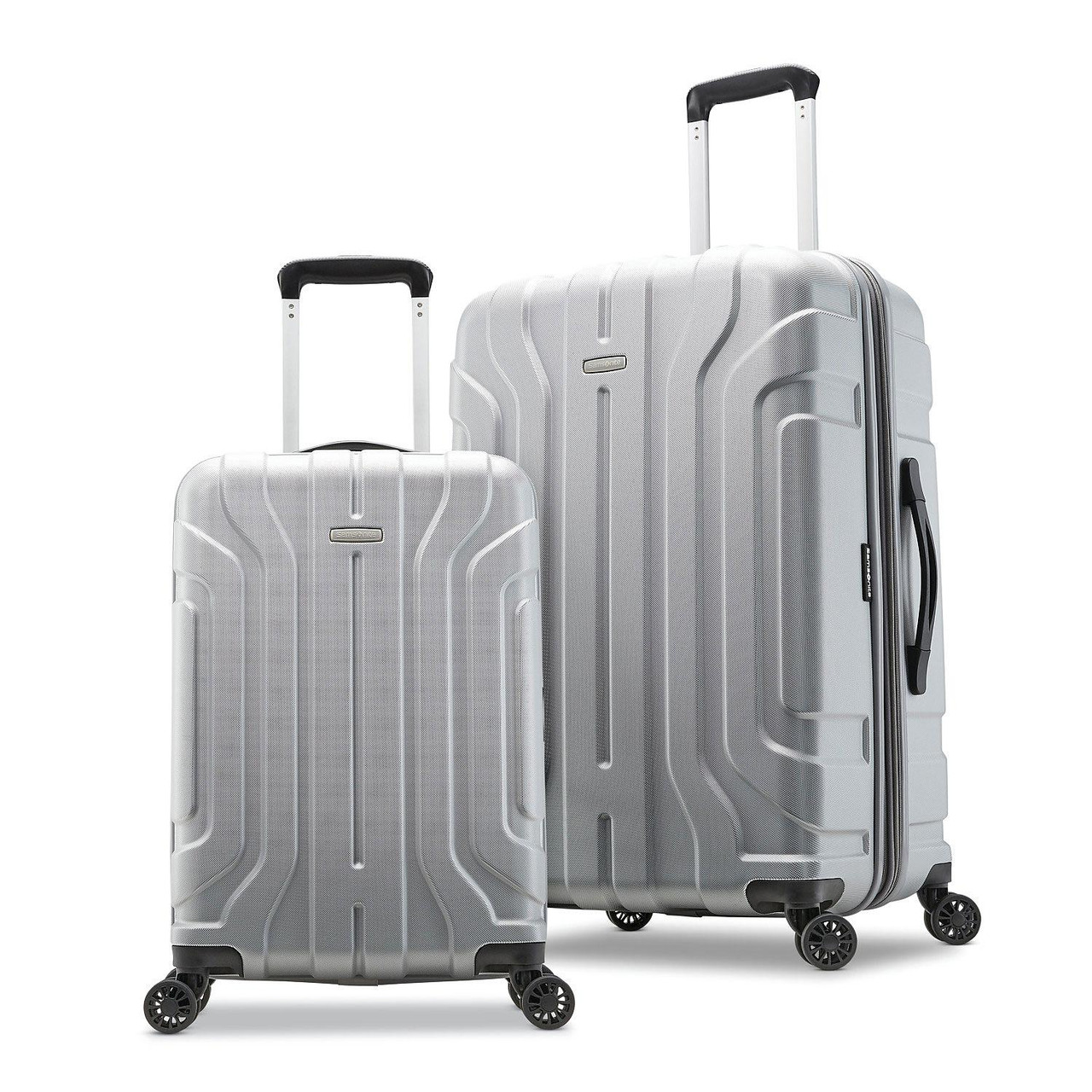 silver luggage set