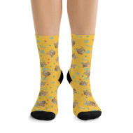 Custom Socks - Hearts, Fish Bones, Paws (color)