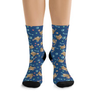 Custom Socks - Hearts, Fish Bones, Paws (color)