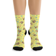 Custom Socks - Hearts, Fish Bones, Paws (color)