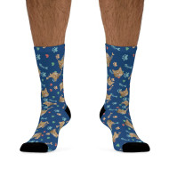 Custom Socks - Hearts, Fish Bones, Paws (color)