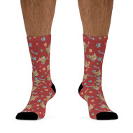 Custom Socks - Hearts, Fish Bones, Paws (color)