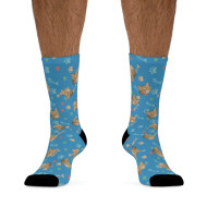 Custom Socks - Hearts, Fish Bones, Paws (color)