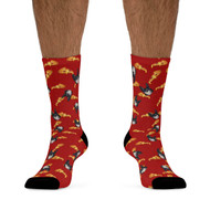 Custom Pet Photo Socks - Pizza