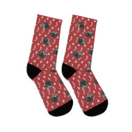 Custom Cat Photo Socks - Paws & Fish Bones
