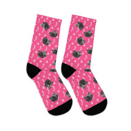 Custom Cat Photo Socks - Paws & Fish Bones