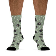 Custom Cat Photo Socks - Paws & Fish Bones