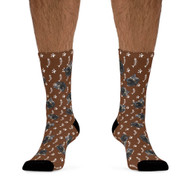 Custom Cat Photo Socks - Paws & Fish Bones