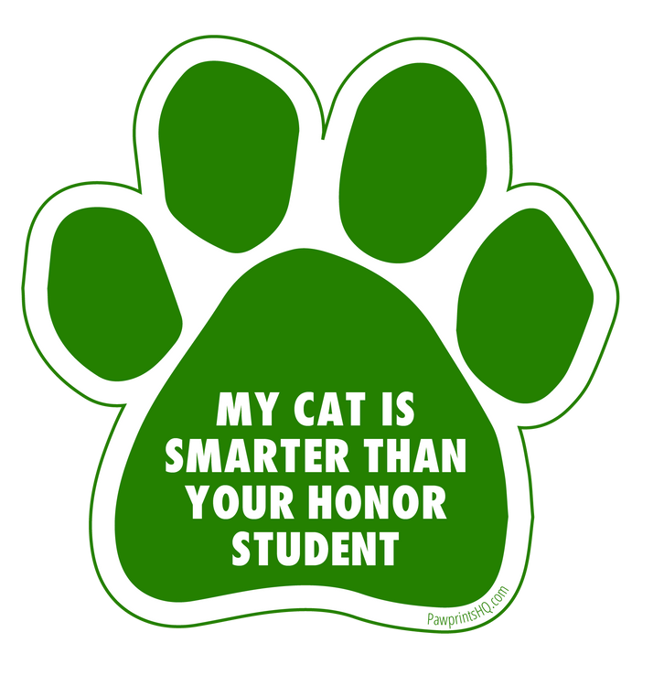 My Cat is Smarter than Your Honor Student Sticker