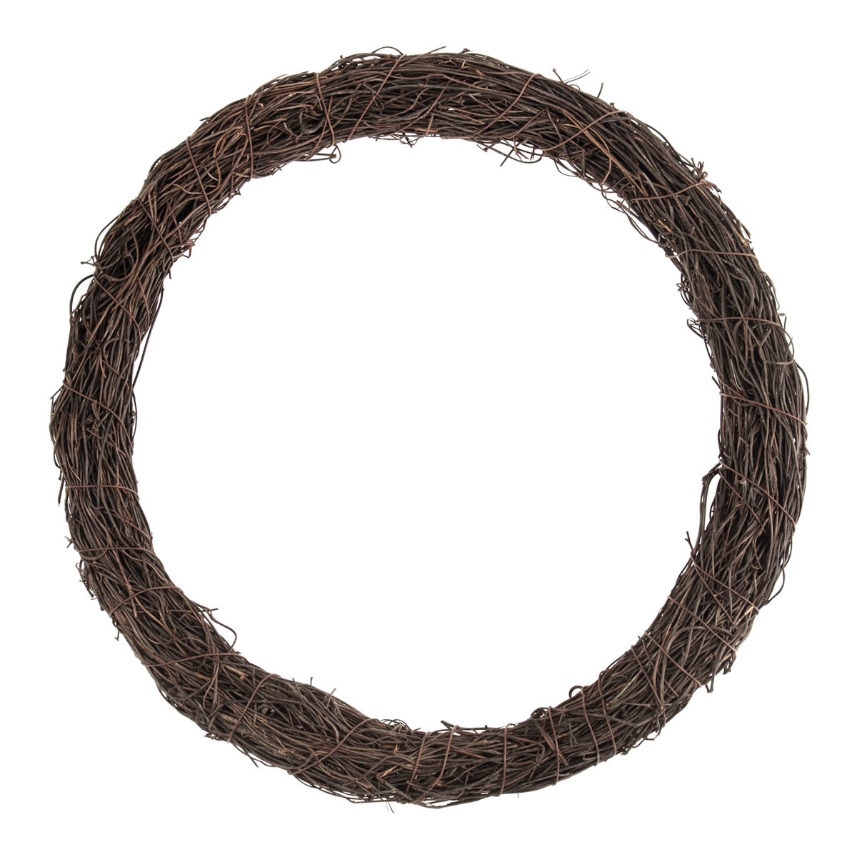 Wreath Base Dark Natural Rattan 40cm Diameter