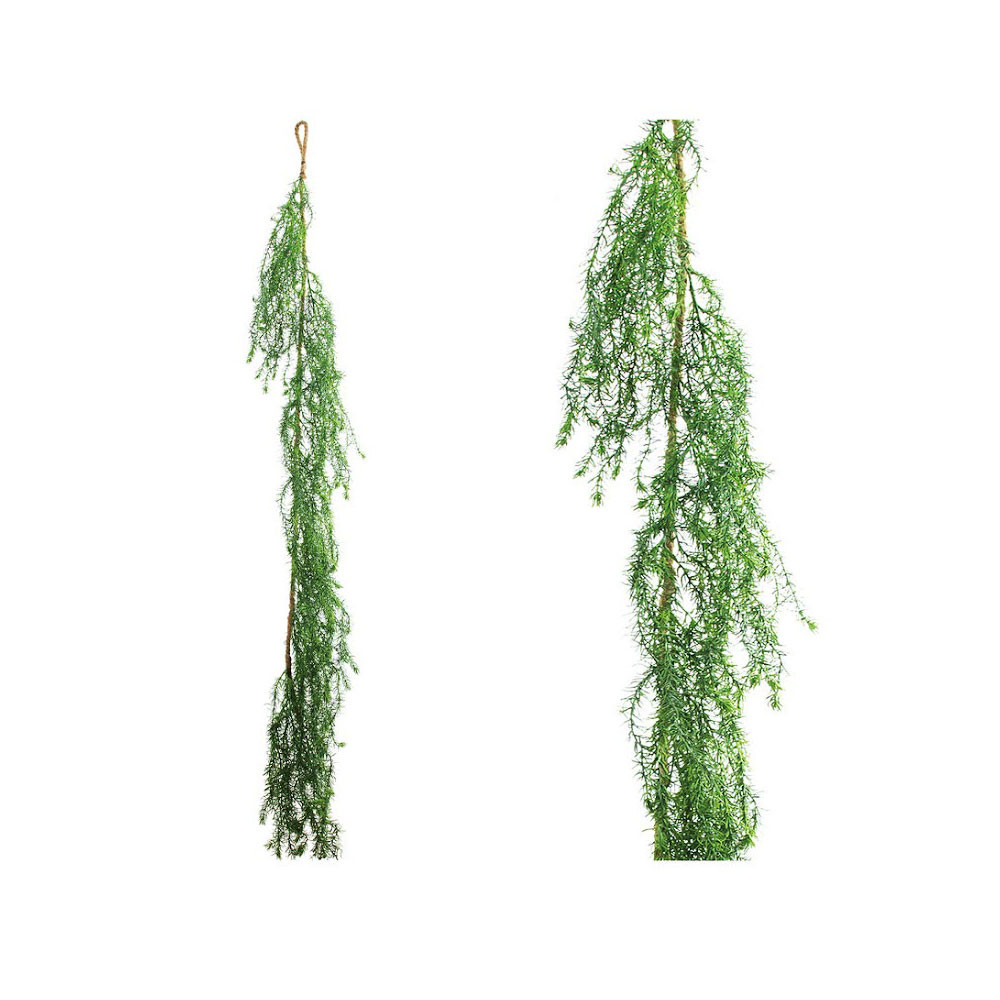 Artificial Asparagus Fern Garland on Rope 160cm/63 Inches
