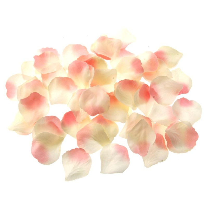Faux Silk Rose Petals Bulk Bag of 1000 Champagne Pink