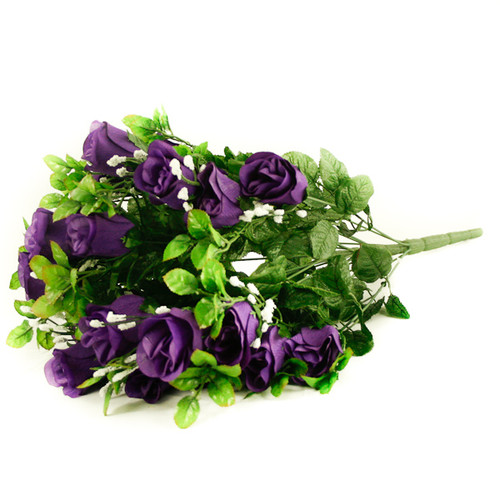 Rose Gyp Bunch 24 Stems Roses 55cm Purple