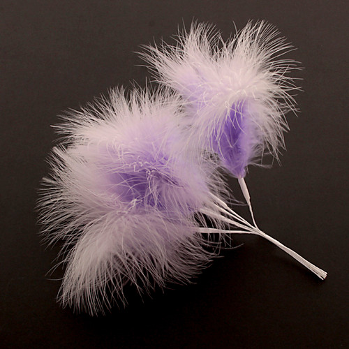 Fluff Feather x 6  Lilac