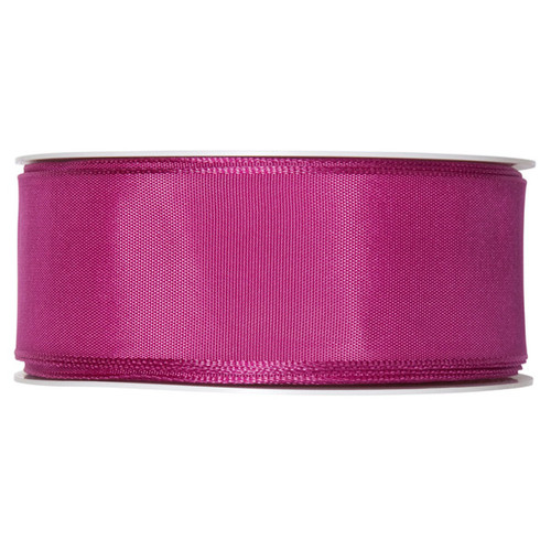 Fabric Ribbon 40mm x 25m Cerise Pink