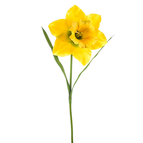 Giant Single Artificial Daffodil Yellow 120cm