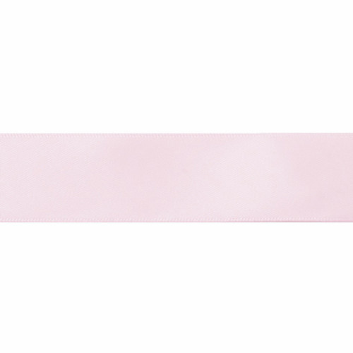 Satin Florist Ribbon 25mm/1 Inch Wide on a 20m/22yd Roll Light Pink